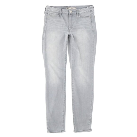 Athleta Sculptek Stretch Skinny Grey 5 Pocket Jeans 4 - Picture 4 of 7